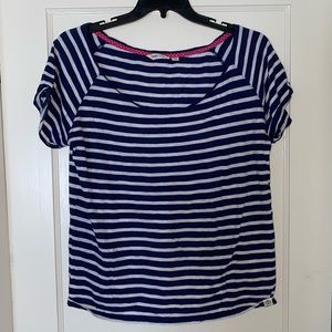 LAZY JACKS striped wide neck boat short sleeve shirt - 14